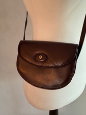 Aigner Handtasche, Vintage, Dunkelrot, Aubergine, Braun, 