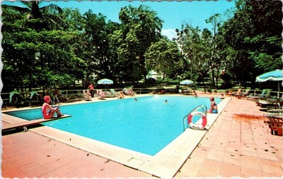 Ocho Rios, Jamaica CARIB OCHO RIOS HOTEL Swimming Pool 1966 Advertising Postcard