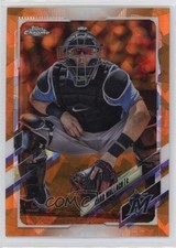 2021 Topps Chrome Sapphire Edition Orange 20/25 Chad Wallach #593 11yv