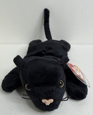 Ty Beanie Babies  Velvet  the Black Panther Jaguar Plush Toy 1995 MWMT