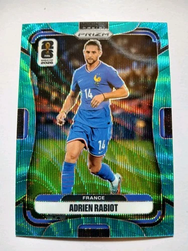 2026 Panini Prizm World Cup Adrien Rabiot #/99 TEAL WAVE SP FRANCE #38