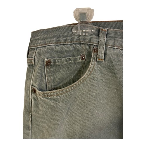Vintage Y2K Levi's 501 Jeans Herren 40 x 29 grün gerades Bein Sons of Anarchy Patch - Bild 3 von 9