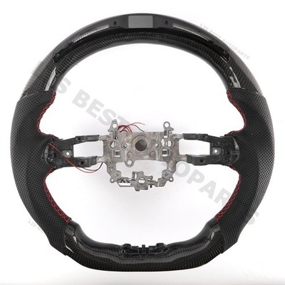 Real Carbon Fiber LED Leather Steering Wheel FOR Honda Civic Type R 2022-2026
