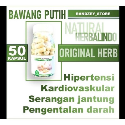 Garlic Herbal Capsules 50pcs Indonesian Natural Formula