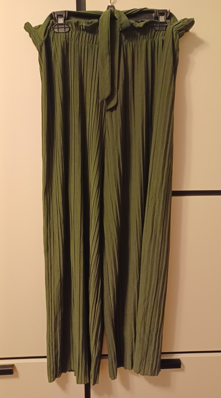 Olivia Rose olive wide leg women's pants, size 2X