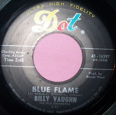 Billy Vaughn And His - Blue Flame - Used Vinyl Record 7 - G8100z