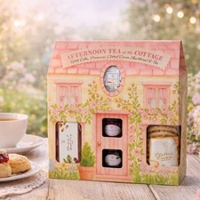 Shortbread Biscuits Jam Fruit Cake English Tea Set Gift Box Cottage Hamper