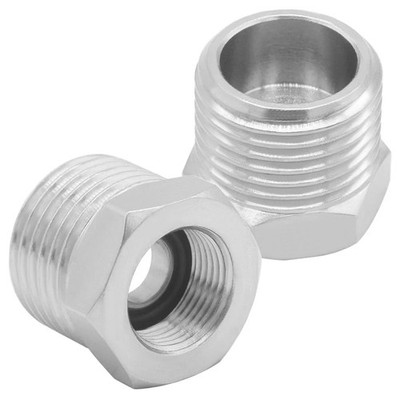 1/2 G Male to 3/8 Compression Female Thread Bushing Pipe Fitting, Nickel
