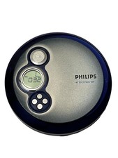 Philips AX2412/17 Portable CD Player ESP Discman Working Blue FREE SHIPPING