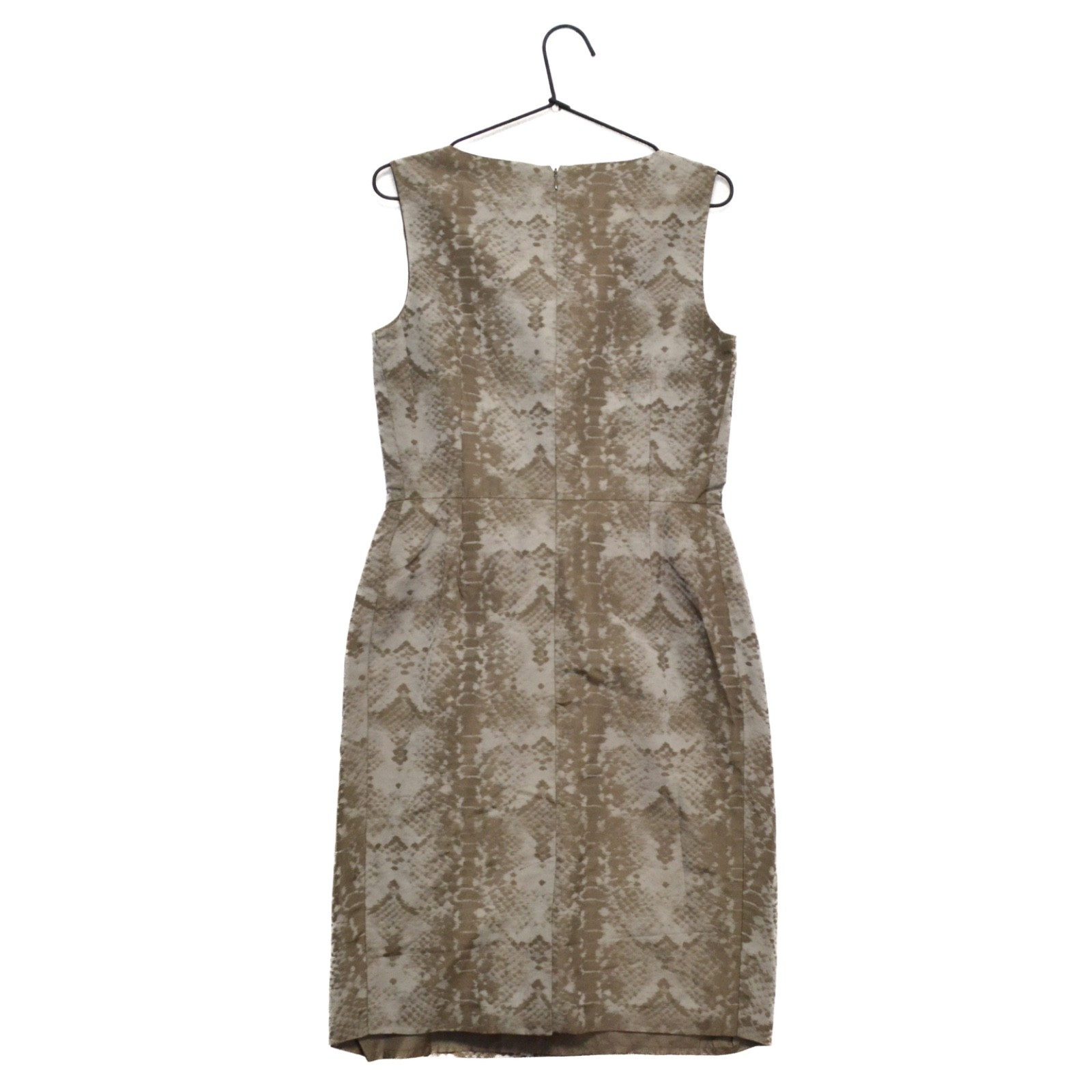 Abito Yves Saint Laurent 100% seta fantasia pelle di serpente taglia 40 made in France