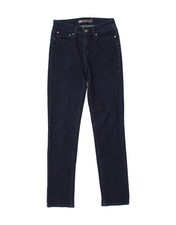 LEVI'S Womens Demi Curve Mid Rise Slim Jeans W24 L30 Navy Blue CA29