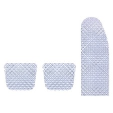 United Pacific 70369 Accelerator/Brake/Clutch Pedal Set, Chrome Billet Alumin...