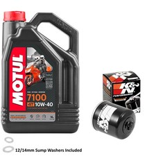 ZX1000 ZX10R Motul 7100 10w40 4L Oil K&N Filter Kit Kawasaki ZX 1000 2024