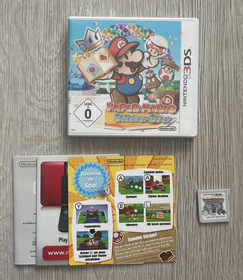 Nintendo 3DS Paper Mario Sticker Star komplett