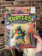 Vtg 1990 Playmates TMNT Mike The Sewer Surfer MOC Figure TEENAGE MUTANT NINJA