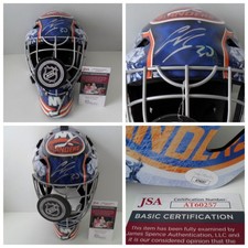 Ilya Sorokin Signed New York Islanders FULL SIZE Goalie Mask Helmet JSA COA