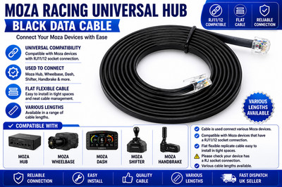 MOZA RACING HBP Handbremse Unit Schwarz Datenkabel   Verschiedene Kabellängen