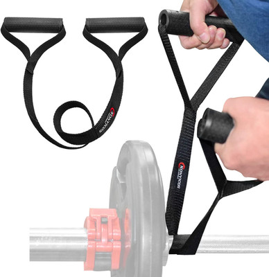 Gym Portable landmine Straps Handle for Curl Bar Barbell Grips Landmine Attac...