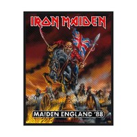 Iron Maiden Patch Maiden England 88 Trooper Offiziell Schwarz Woven (10Cm X 7Cm)