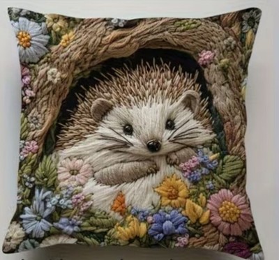 Superweicher doppelseitiger Igel Kissenbezug No 8 45 cm x 45 cm