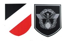 Helmabzeichen Stahlhelm Abziehbild Wasserl&ouml;slich Decal Feuerl&ouml;schpolizei Polizei