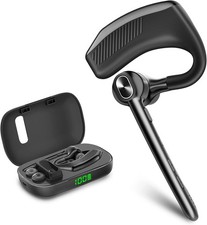 Trucker Wireless Mic Blue Parrot Bluetooth Noise Cancelling Headset Earpiece New