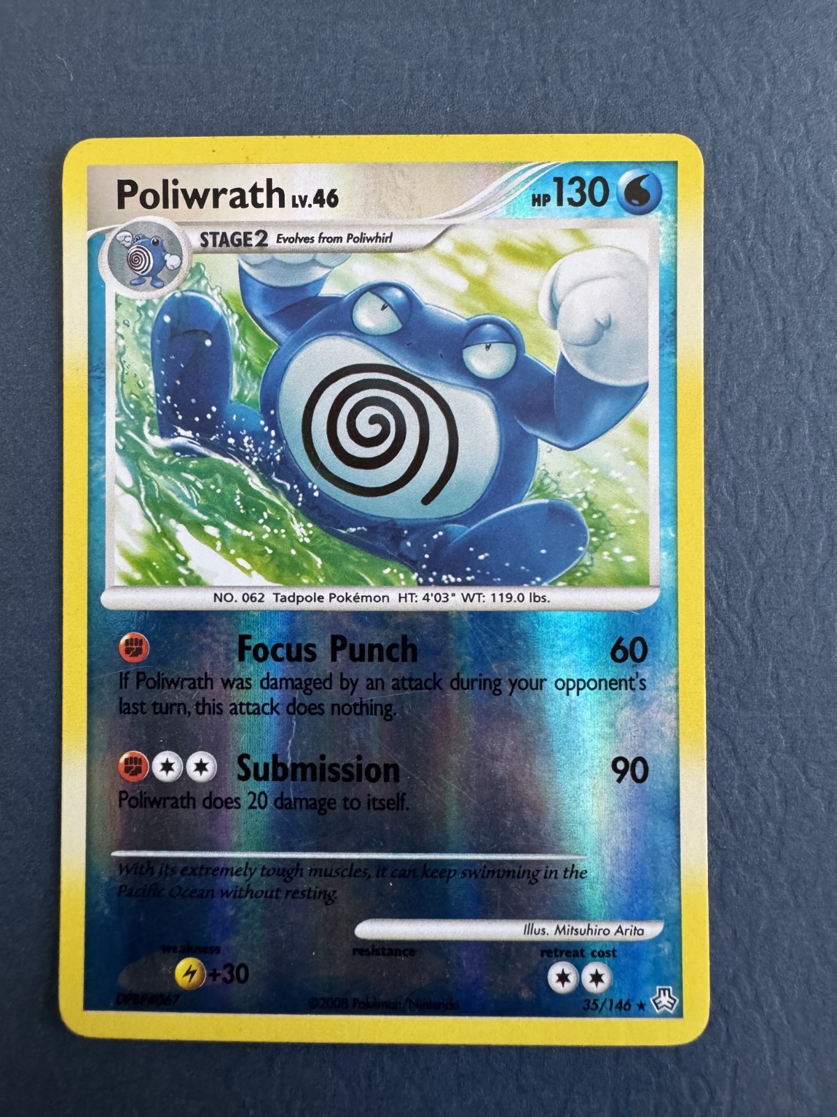 Pokemon TCG Poliwrath 35/146 Legends Awakened Reverse Holo