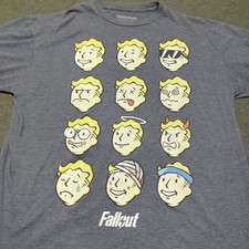Fallout Many Moods of Vault Boy Graphic T-Shirt XL