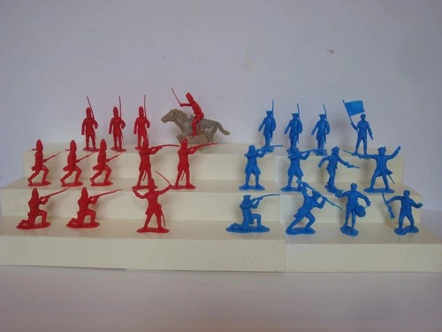 Marx Revolutionary War /  24 / Set of 12  Each British & Colonials w/ Horse