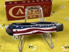 🔥NEW CASE PATRIOTIC SMOOTH NATURAL BONE TRAPPER 6254 SS (64132) POCKET KNIFE🔥