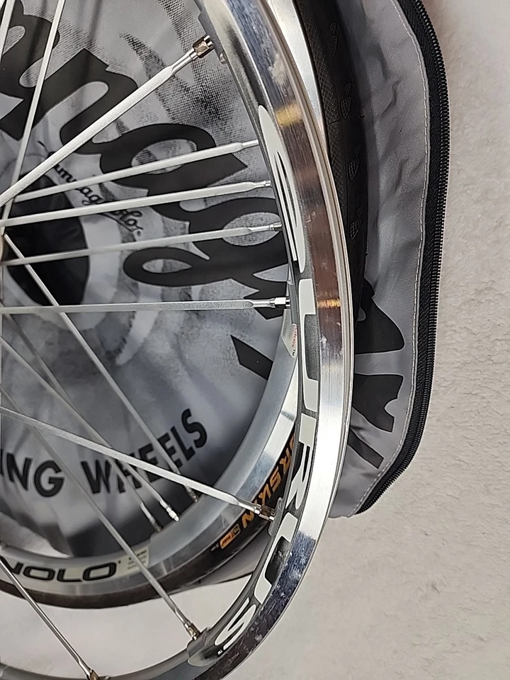 Juego de ruedas Campagnolo Eurus G3, Conti Gatorskin, pinchos, gris raro en bolsas con kit Foto 2 de 4