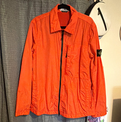 Stone Island Orange Full Zip Men's XL