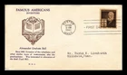 US COVER ALEXANDER GRAHAM BELL FAMOUS AMERICANS FDC GRANDY CACHET