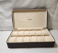 ROLEX BOX STORAGE BROWN