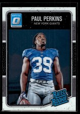 Paul Perkins 2016 Donruss Optic Rated Rookie Card #189. rookie card picture