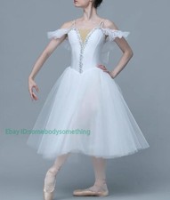 Adult Ballet Tutu Dress Dance Performance Romantic Costume Stage Dress Dancewear