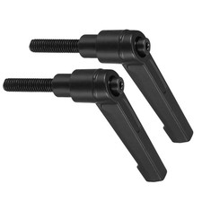 Clamping Lever Handles, M6 x 25mm Male Thread, Adjustable Bolt Knobs Black 2pcs