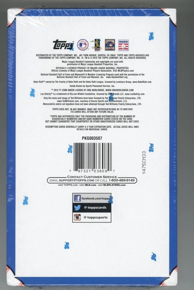 2015 Topps Archives Baseball Sealed Hobby Box - Image 2 of 2