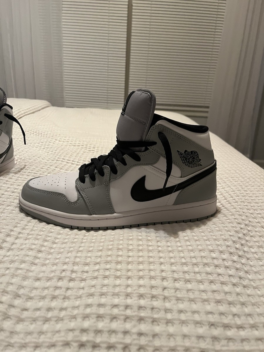 Air Jordan 1 Mid Light Smoke Grey Men's Size 10 193658124430