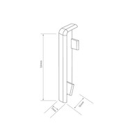 EndstüCk 6Cm Eiche Greige Egger | Kubisches Profil | Holzabschluss