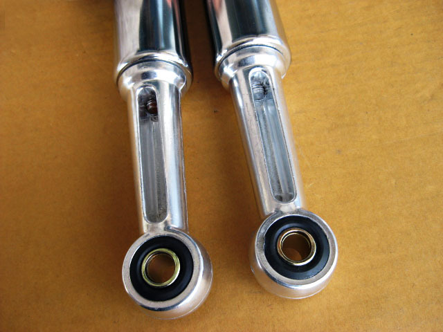 Eddie Moto Rear Shock Absorber Set For Honda CD125 CD175 – 325mm, Red (12mm/12mm), Adjustable