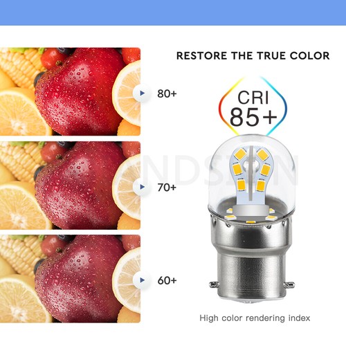 B22 2835 30 LED Bulb Chandelier Light Fireplace Light 12-80V 85-265V Warm White - Picture 6 of 10