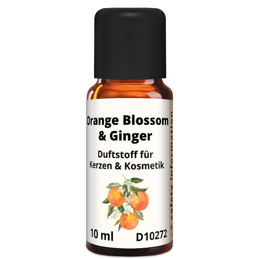 Duftstoff Orange Blossom & Ginger 10 ml Duftöl für Kerzen, Seifen und Kosmetik
