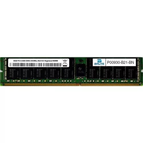 P00930-B21 - HP Compatible 64GB PC4-23400 DDR4-2933Mhz 2Rx4 1.2v ECC RDIMM