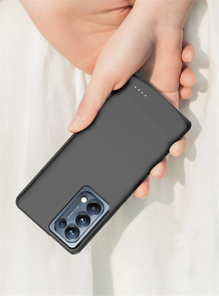 Power Bank For OPPO Find X3 Lite Battery Cases Powerbank Battery Charger Cover Power Bank For OPPO Find X3 Lite Battery Cases Powerbank Battery Charger Cover