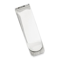 925 Rhodium Flashed Silver Simple High Gloss Finish Money Clip on sale 925 Rhodium Flashed Silver Simple High Gloss Finish Money Clip on sale