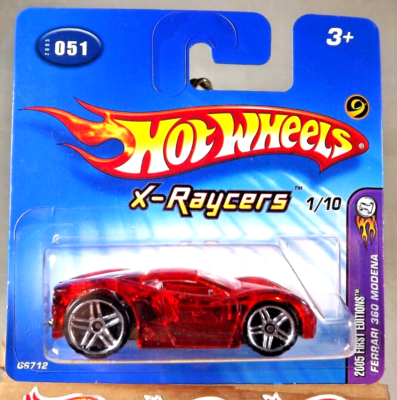 2005 Hot Wheels #51 1st Editions X-Raycers 1/10 FERRARI 360 MODENA
