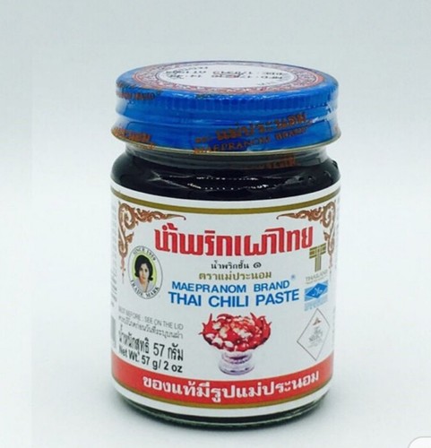 Thailändische Original Chilipaste Nam Prik Pao MAEPRANOM MARKE beliebtes Rezept Cook & Dip - Bild 15 von 40