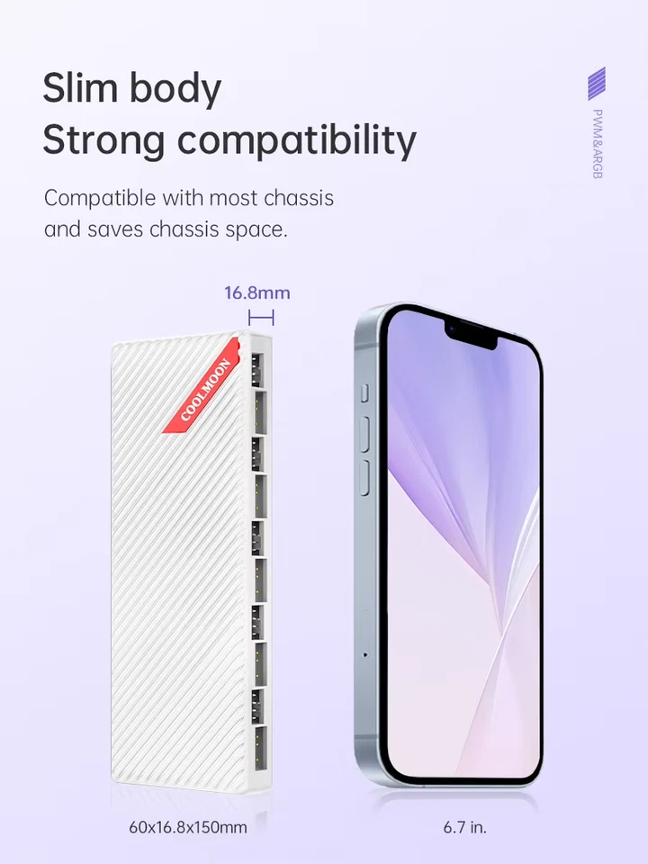 10 ARGB Strip Fan Controller Hub Splitter for Desktop Computer PC AURA SYNC - Image 4 of 4