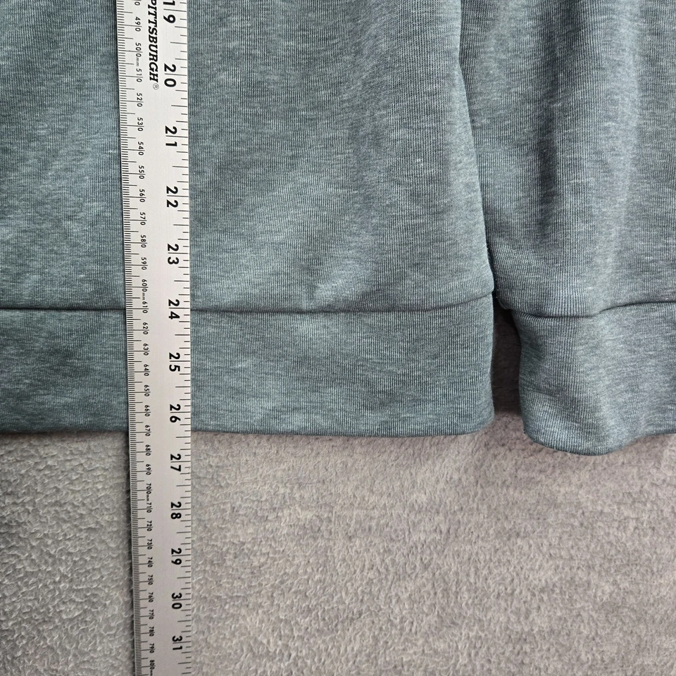 Moletom com capuz feminino Calia XL verde manga longa cordão poliéster algodão - Imagem 4 de 4